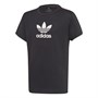 adidas Originals Mädchen Small Trefoil T-Shirt Schwarz