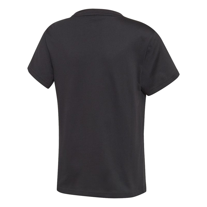 adidas Originals Mädchen Small Trefoil T-Shirt Schwarz