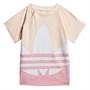 adidas Originals Infant Large Trefoil T-Shirt Pink Tint/Light Pink/White