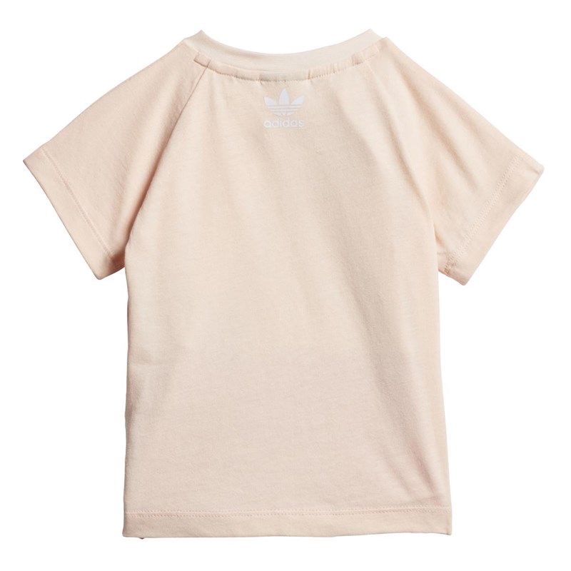 adidas Originals Infant Large Trefoil T-Shirt Pink Tint/Light Pink/White