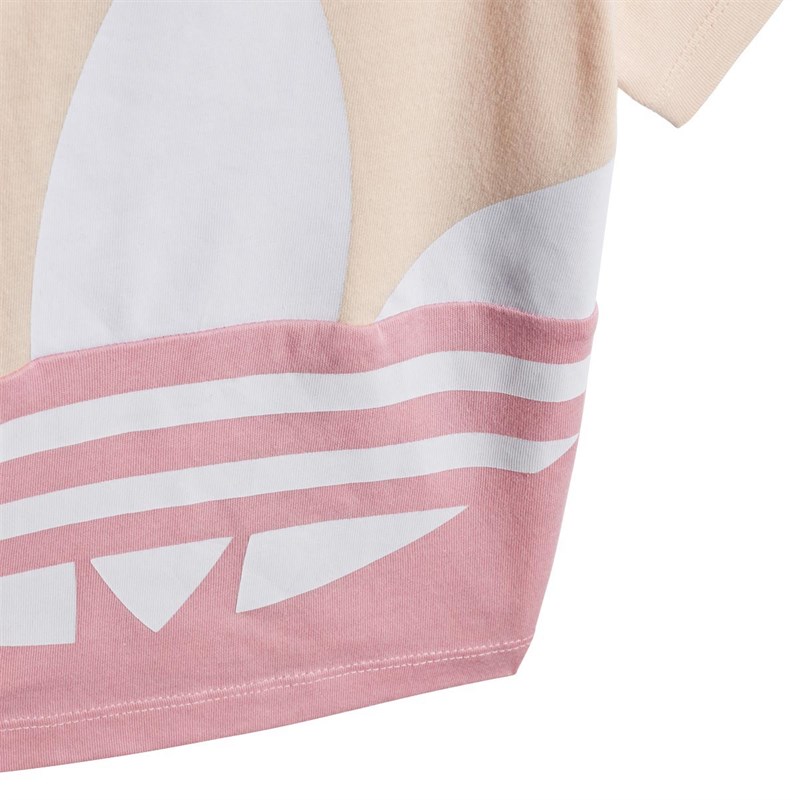 adidas Originals Infant Large Trefoil T-Shirt Pink Tint/Light Pink/White