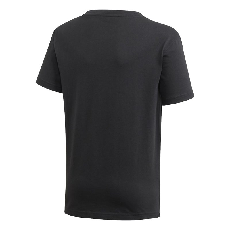 Adidas Originals Tee Shirt Graphic Trefoil Garçon Noir