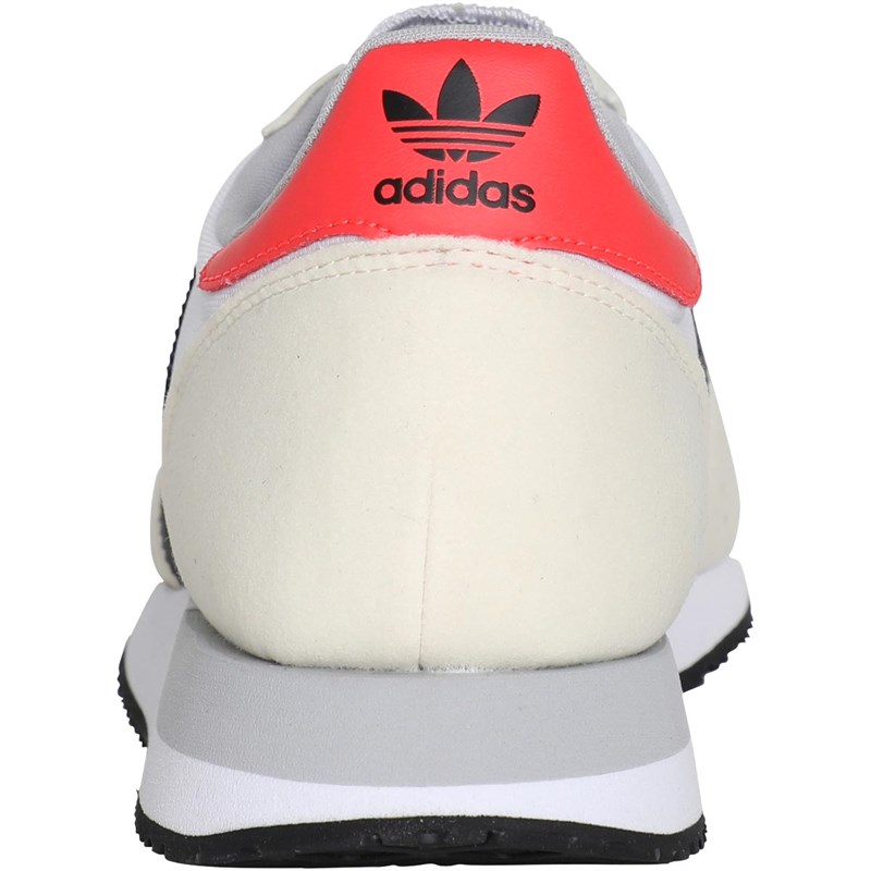 adidas Originals Mens USA 84 Trainers Footwear White/Core Black/Solar Red