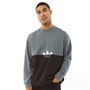 adidas Originals Heren Adicolor Sliced Trefoil Sweater Zwart