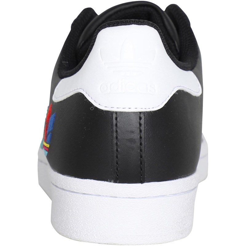 adidas Originals Mens Superstar Trainers Core Black/Green/Footwear White