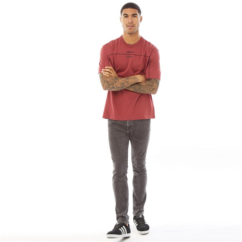 adidas Originals Herren R.Y.V. T-Shirt Rot