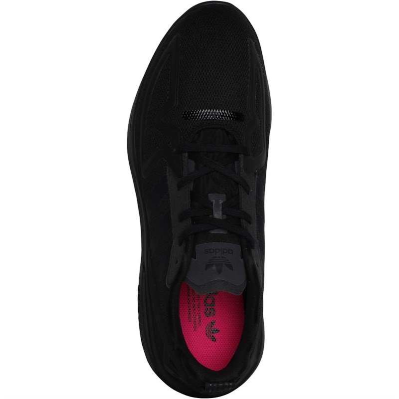 mens black adidas flux trainers