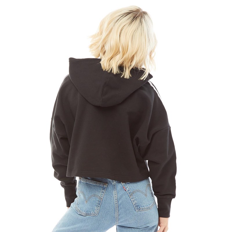 adidas Originals Womens Cropped Hoodie Black
