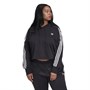 adidas Originals Womens Cropped Hoodie (Plus Size) Black