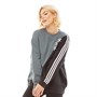 adidas Originals Damen Adicolor Sliced Trefoil Sweatshirt Blau