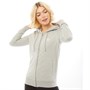 adidas Originals Womens Trefoil Essentials Zip Hoodie Mid Grey Heather