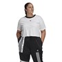 adidas Originals Womens Crop T-Shirt (Plus Size) White/Black