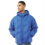 adidas Originals Mens Trefoil Repeat Hooded Padded Jacket Polar Blue