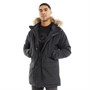 adidas Originals Męskie Long Padded Parka Przeciwwiatrowe/Przeciwdeszczowe Czarny