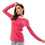 adidas Originals Womens 3-Stripes Long Sleeve Top Powder Pink/White