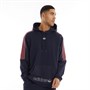 adidas Originals Mens SPRT 3-Stripes Hoodie Legend Ink