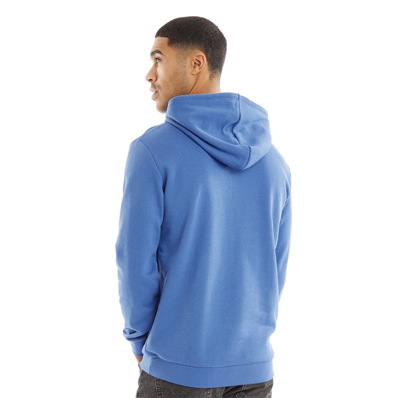 adidas Originals Mens Trefoil Hoodie Crew Blue