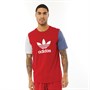 adidas Originals T-Shirts Blocked Trefoil Homme Rouge