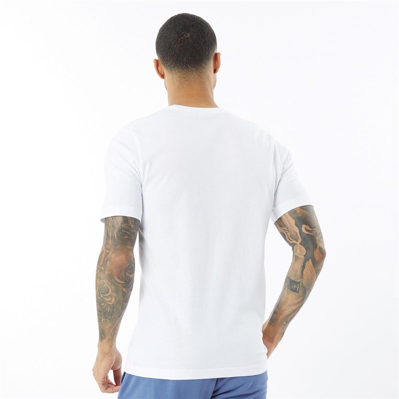 adidas Originals Mens Camo Trefoil T-Shirt White/Glow Pink/Multi Colour