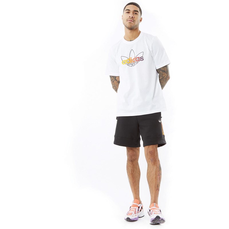 adidas Originals Mens SPRT Graphic T-Shirt White/Multi Colour