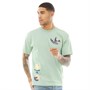 adidas Originals Mens Surreal Summer T-Shirt Haze Green