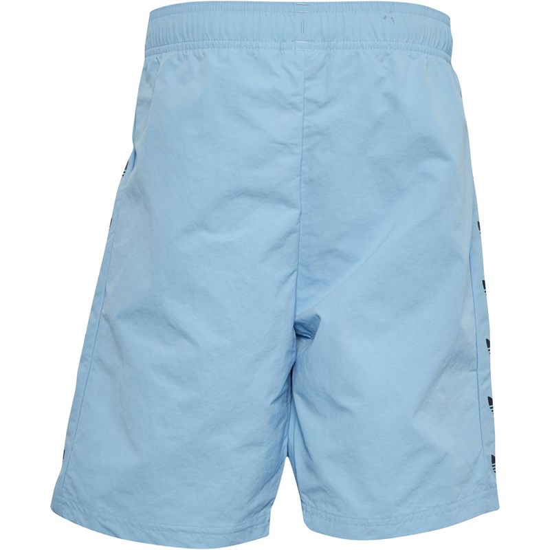 Buy adidas Originals Junior Trefoil Swim Shorts Clear Sky