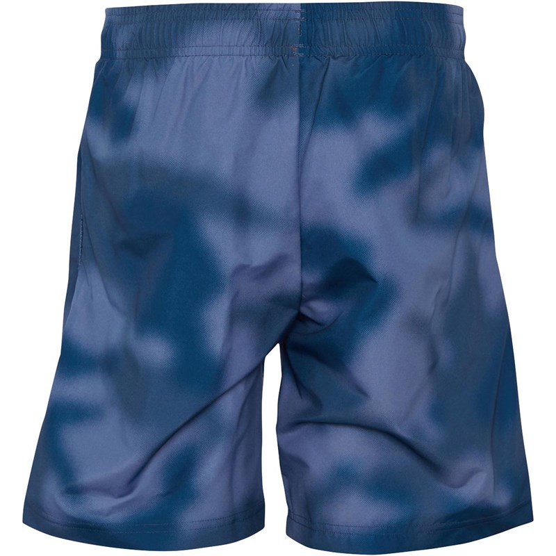 adidas Originals Junior AOP Camo Swim Shorts Crew Blue/App Solar Red