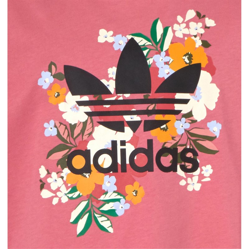 adidas Originals Junior HER Studio London Aop Floral T-Shirt Hazard Rose/Multi Colour/Black