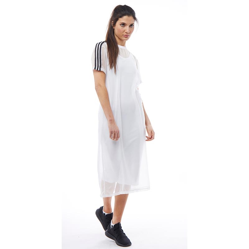 adidas white dress