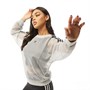 adidas Originals Womens Mesh Crew Sweatshirt Light Solid Grey
