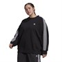 adidas Originals Womens Loungewear Adicolor Classics Oversize Sweatshirt (Plus Size) Black