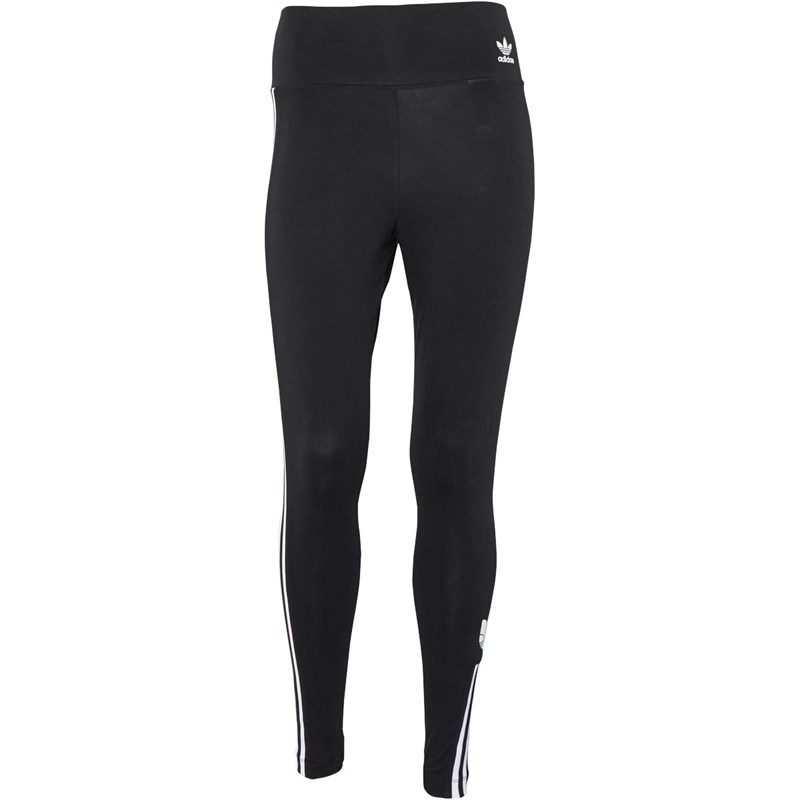 Adidas Originals Damen Adicolor 3d Trefoil Leggings Schwarz