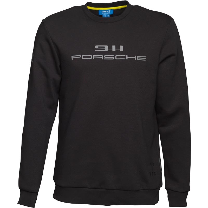 Buy adidas Originals Mens Porsche 911 Crew Neck Sweat Black