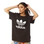 adidas Originals Damskie Boyfriend Trefoil T-shirty Czarny