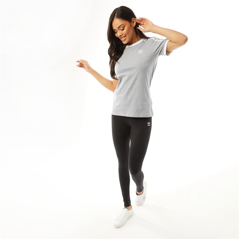 adidas Originals Damen Classics 3-Stripe T-Shirts Grau