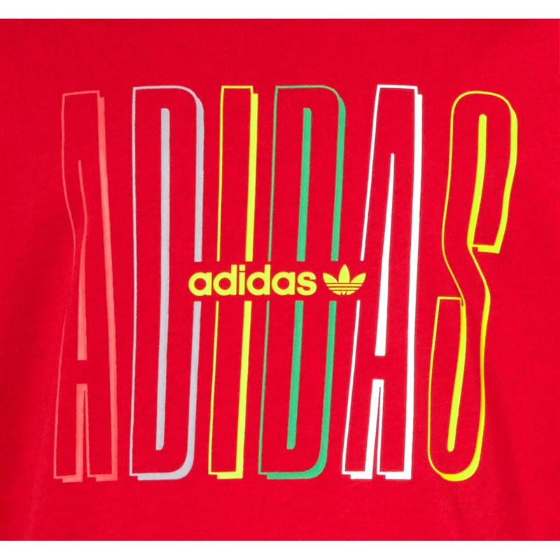 Buy adidas Originals Junior Graphic Logo Print T-Shirt Scarlet