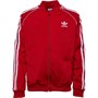 adidas Originals Junior Superstar Track Top Scarlet/White