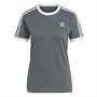 adidas Originals Dames Adicolor Classics 3-Stripes T-shirts Blauw