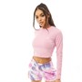 adidas Originals Womens Loungewear Cropped Long Sleeve T-Shirt Light Pink