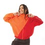 adidas Originals Womens Adicolor Sliced Trefoil Track Top Semi Solar Red/Scarlet