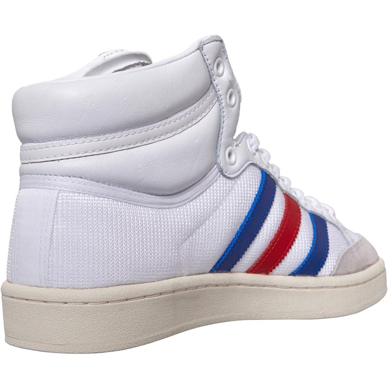 Buy adidas Originals Mens Americana Hi Trainers Footwear White Collegiate Royal Scarlet