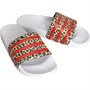 adidas Originals Mens Adilette Slides Footwear White/Vivid Red/Footwear White