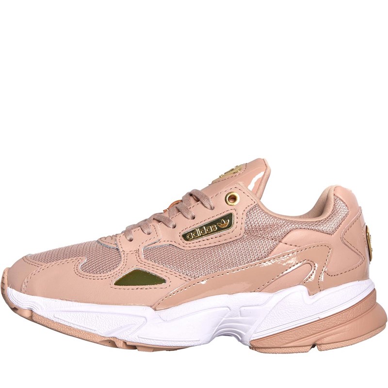 Buy adidas Originals Womens Falcon Trainers Ash Pearl/Gold Metallic/Footwear White