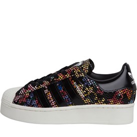 Adidas superstar black flower best sale