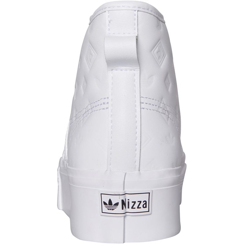 adidas Originals Damen Nizza Platform Mid Sneaker Weiß