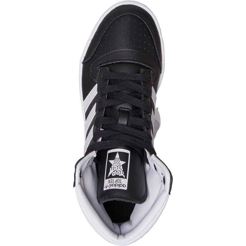 adidas Originals Junior TOP TEN Trainers Core Black/Footwear White/Core Black