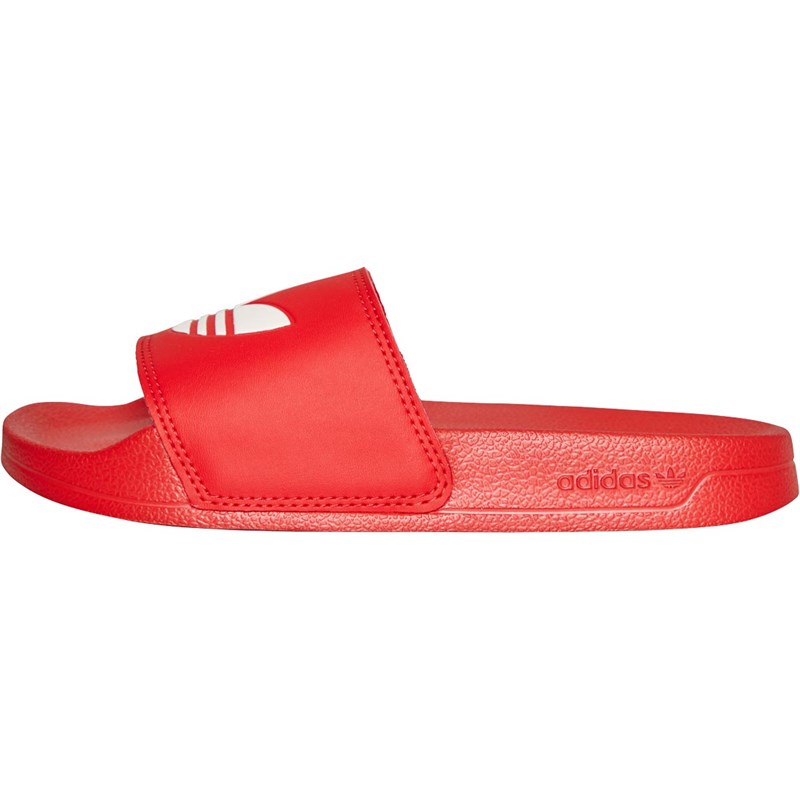 adidas Originals Junior Adilette Lite Slides Scarlet/Footwear White/Scarlet