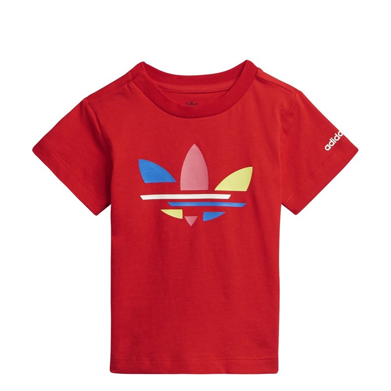 adidas Originals Infant Adicolour Trefoil T-Shirt Red