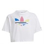 adidas Originals Dziecięce Adi Cropped T-shirty Biały
