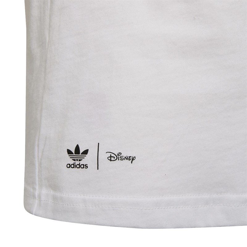 adidas Originals Childrens Disney Mickey And Friends Shorts And T-Shirt Set White